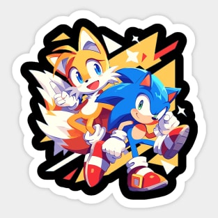 sonic and tails Sticker